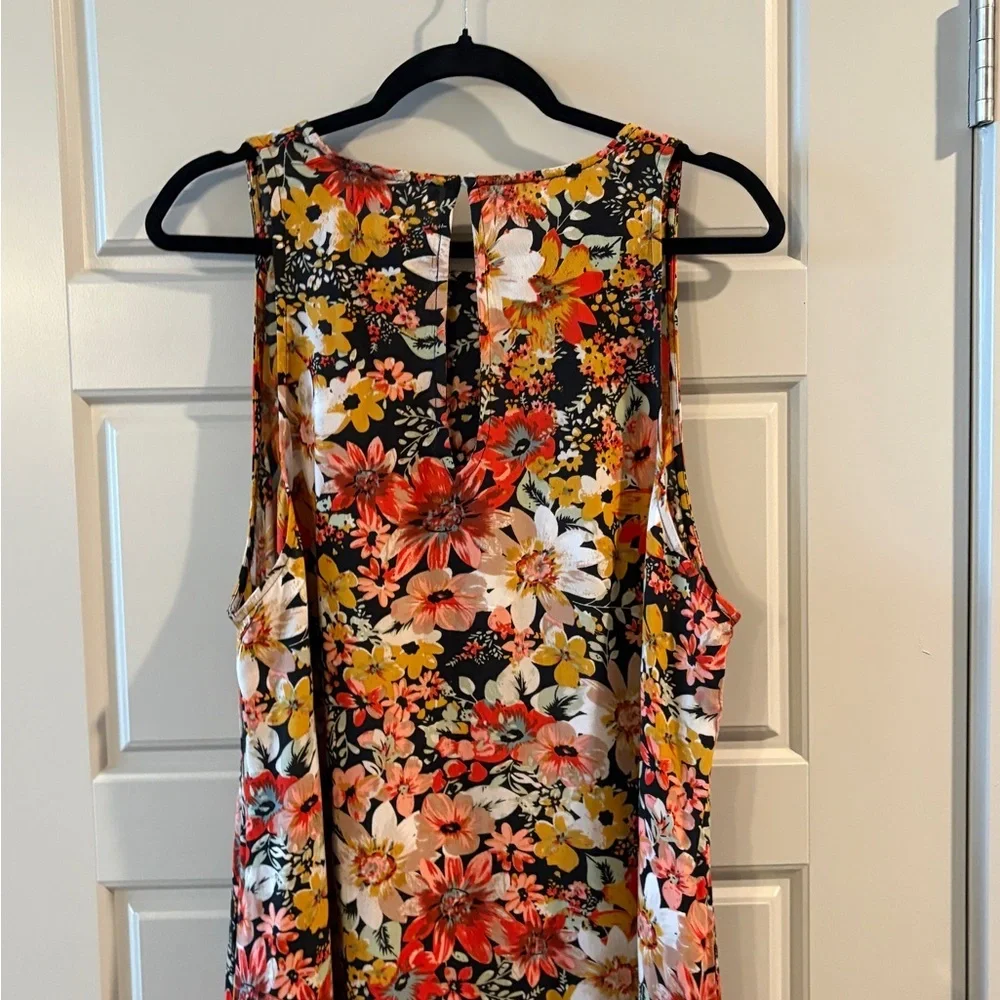 Natural Life Floral Patterned maxi Dress with same pockets L/XL - Picture 9 of 9